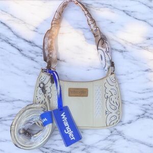 Wrangler Bandana Paisley Print Shoulder Bag, Desert Paisley Shoulder Bag